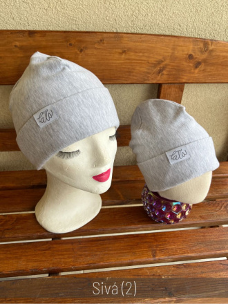 Parma čiapka s vyhnutým lemom - dvojvrstvová