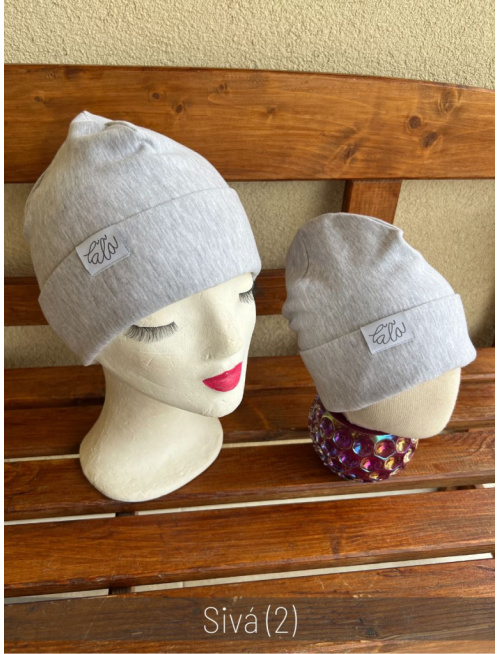 Parma čiapka s vyhnutým lemom - dvojvrstvová