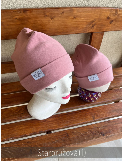 Parma čiapka s vyhnutým lemom - dvojvrstvová