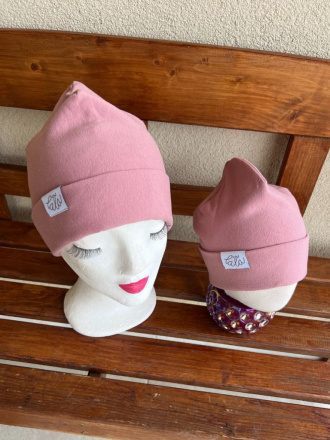 Parma čiapka s vyhnutým lemom - dvojvrstvová