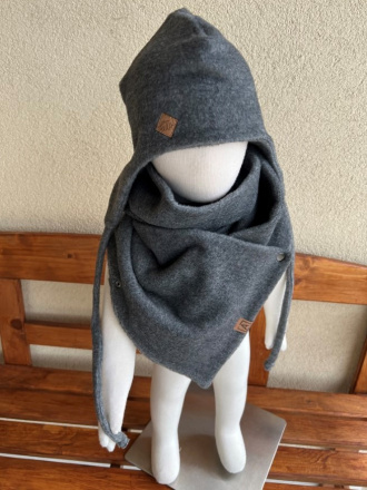 Warmkeeper MAXI šál - POLAR - tmavý antracit melír