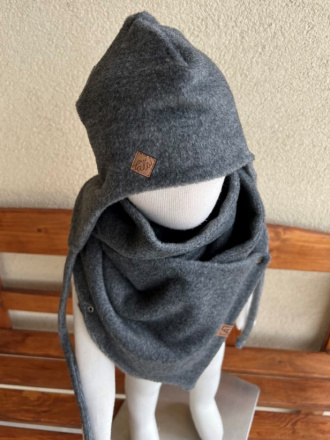 Warmkeeper MAXI šál - POLAR - tmavý antracit melír