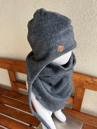 Warmkeeper MAXI šál - POLAR - tmavý antracit melír