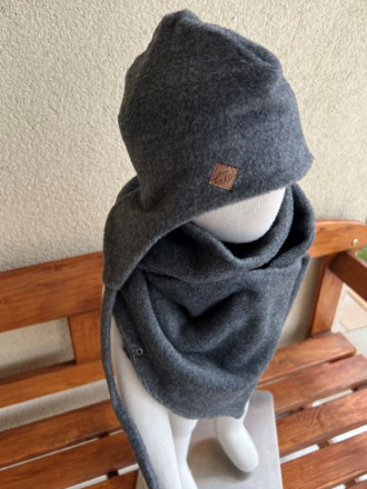 Warmkeeper MAXI šál - POLAR - tmavý antracit melír