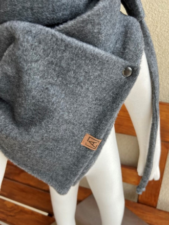 Warmkeeper MAXI šál - POLAR - tmavý antracit melír