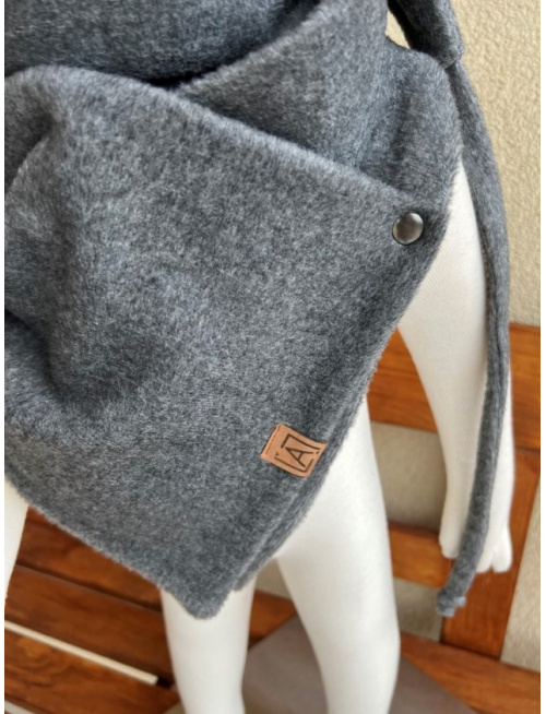 Warmkeeper MAXI šál - POLAR - tmavý antracit melír