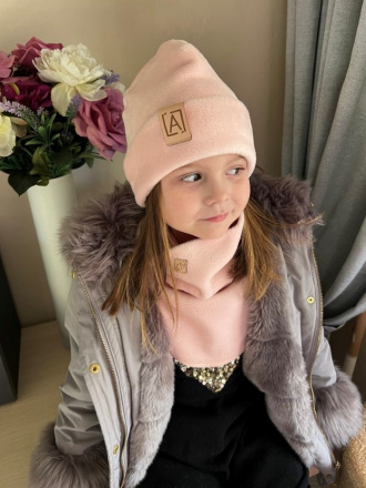 Warmkeeper čiapka s vyhnutým lemom - POLAR - marhuľová