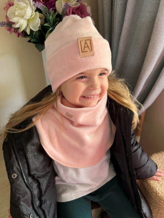 Warmkeeper čiapka s vyhnutým lemom - POLAR - marhuľová