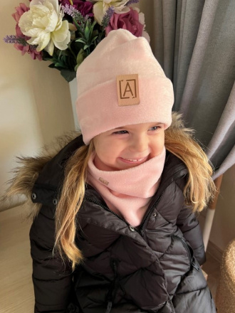 Warmkeeper čiapka s vyhnutým lemom - POLAR - marhuľová