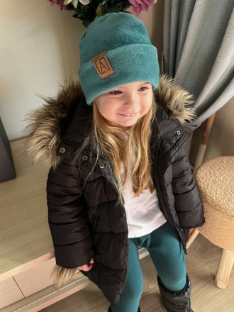 Warmkeeper čiapka s vyhnutým lemom - POLAR - smaragd