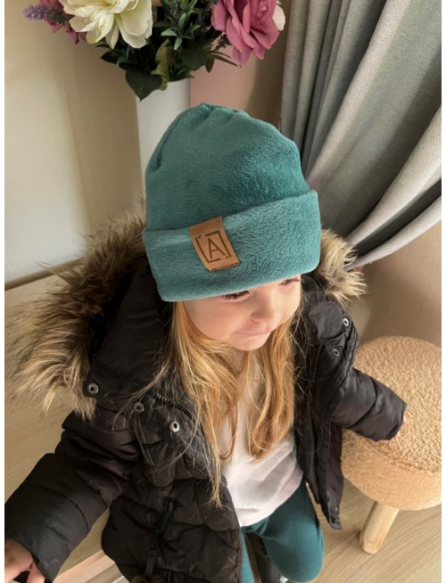 Warmkeeper čiapka s vyhnutým lemom - POLAR - smaragd