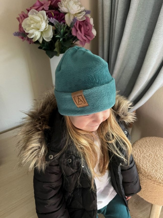 Warmkeeper čiapka s vyhnutým lemom - POLAR - smaragd