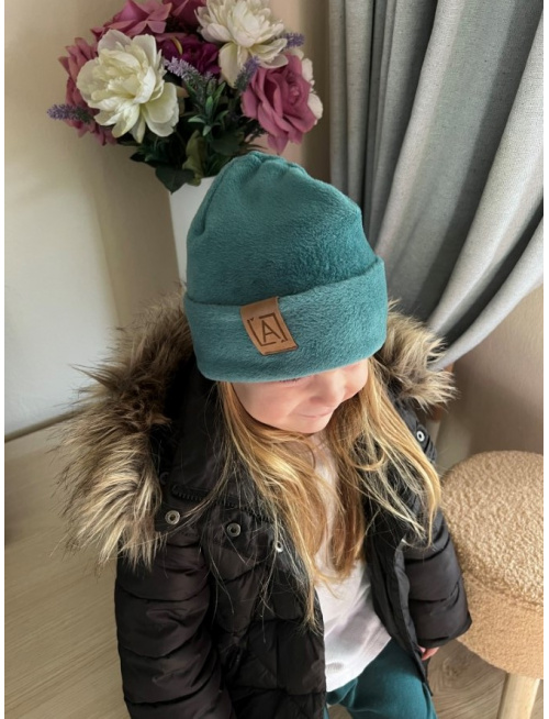 Warmkeeper čiapka s vyhnutým lemom - POLAR - smaragd