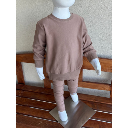 PARMA SÚPRAVA - PREDĹŽENÁ BASIC mikina + legíny KLASIK - piesková