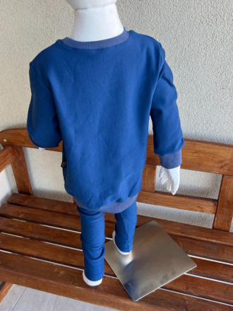 PARMA SÚPRAVA - PREDĹŽENÁ BASIC mikina + legíny KLASIK - modrá