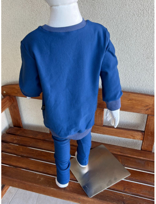 PARMA SÚPRAVA - PREDĹŽENÁ BASIC mikina + legíny KLASIK - modrá