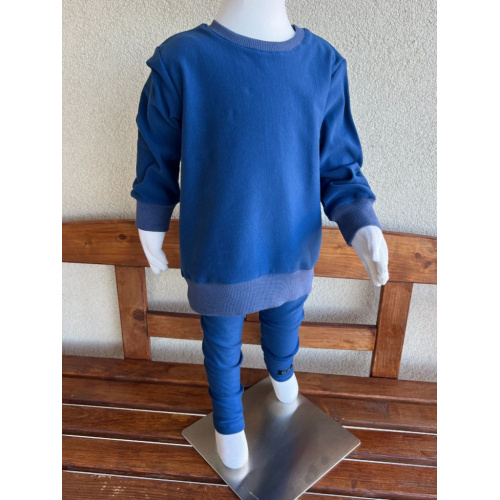 PARMA SÚPRAVA - PREDĹŽENÁ BASIC mikina + legíny KLASIK - modrá