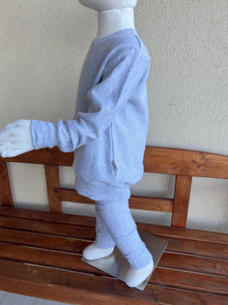 PARMA SÚPRAVA - PREDĹŽENÁ BASIC mikina + legíny KLASIK - sivá