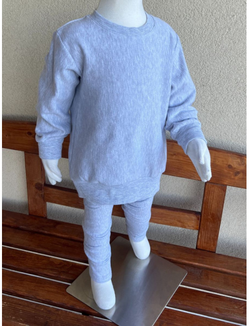 PARMA SÚPRAVA - PREDĹŽENÁ BASIC mikina + legíny KLASIK - sivá