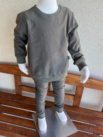 Parma PREDĹŽENÁ BASIC mikina - oliva