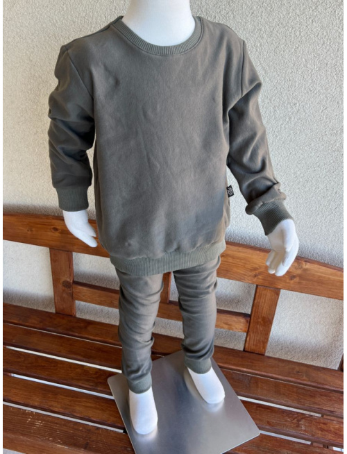 Parma PREDĹŽENÁ BASIC mikina - oliva