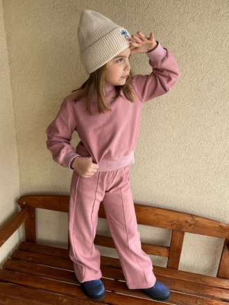 PARMA SÚPRAVA - CROPP BASIC mikina + TWIST gate - staroružová