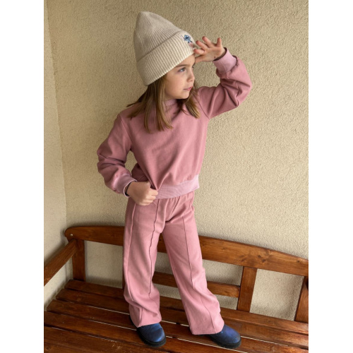 PARMA SÚPRAVA - CROPP BASIC mikina + TWIST gate - staroružová