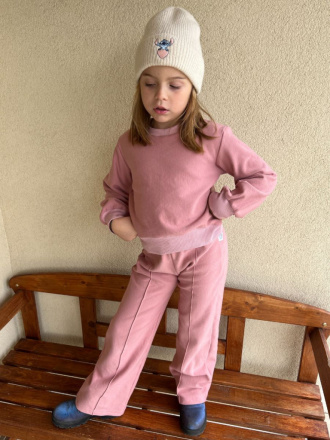 PARMA SÚPRAVA - CROPP BASIC mikina + TWIST gate - staroružová