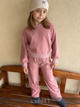 PARMA SÚPRAVA - CROPP BASIC mikina + TWIST gate - staroružová