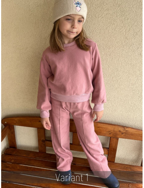 PARMA SÚPRAVA - CROPP BASIC mikina + TWIST gate - staroružová