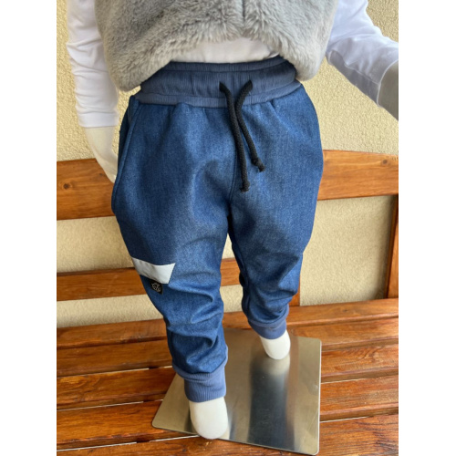 Softshell gate NEW s rastúcou manžetou - jeseň/ZIMA - riflová - LEN DO VYPREDANIA ZÁSOB