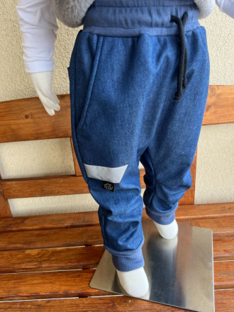 Softshell gate NEW s rastúcou manžetou - jeseň/ZIMA - riflová - LEN DO VYPREDANIA ZÁSOB