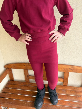 PARMA SÚPRAVA - CROPP BASIC mikina + legíny s minisukňou