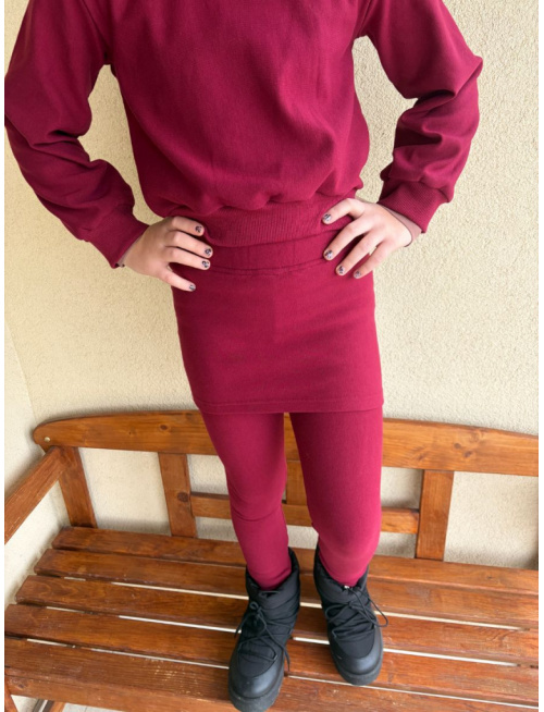 PARMA SÚPRAVA - CROPP BASIC mikina + legíny s minisukňou