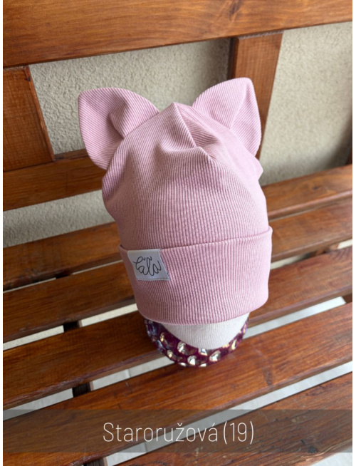 Rebro čiapka ANIMALS - vĺčik/mačka/líška