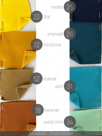Vzorkovník - Zimný softshell