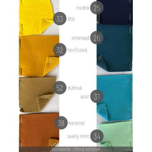 klikni pre zväčšenie Vzorkovník - Zimný softshell