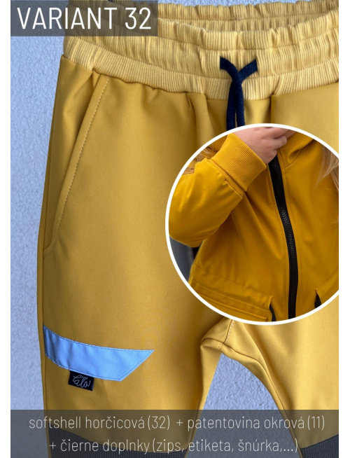 Vzorkovník - Zimný softshell - ĽAĽA varianty