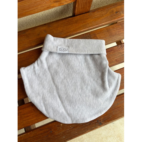 Parma tvarovaný nákrčník - sivá - dvojvrstvový