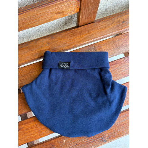 Parma tvarovaný nákrčník - temná modrá - dvojvrstvový