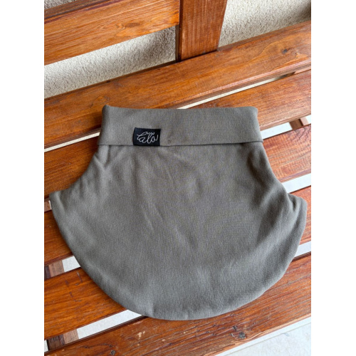 klikni pre zväčšenie Parma tvarovaný nákrčník - oliva - dvojvrstvový