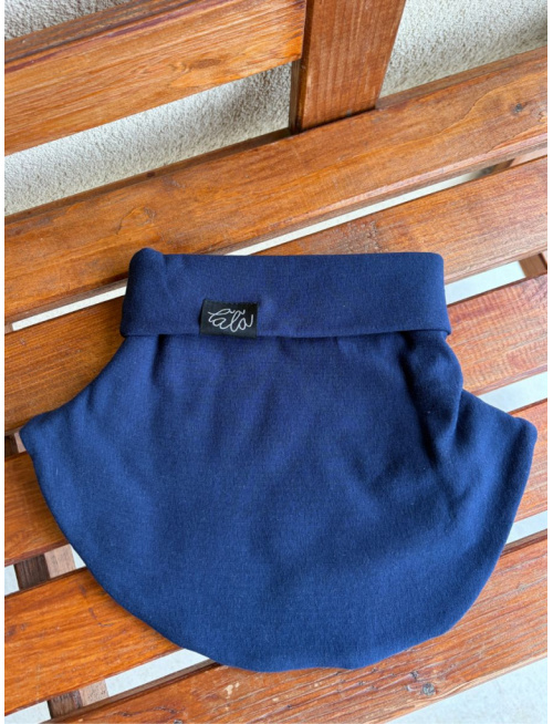 Parma tvarovaný nákrčník - temná modrá - dvojvrstvový