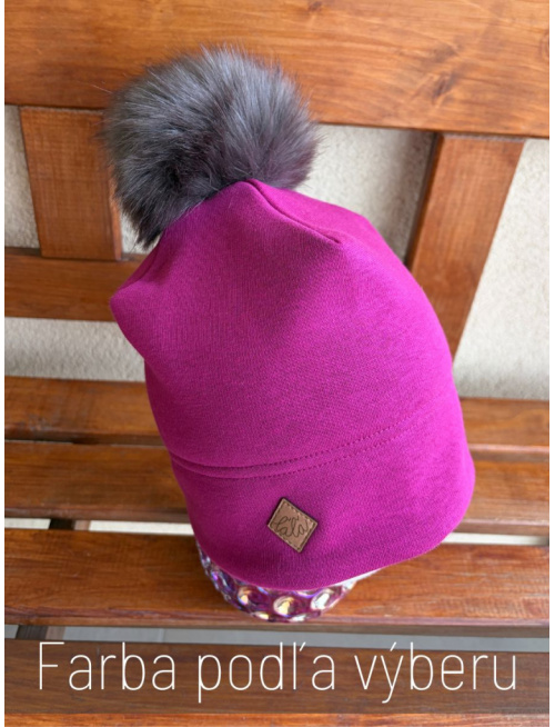 Warmkeeper šmolko čiapka s bombuľou - dvojvrstvová