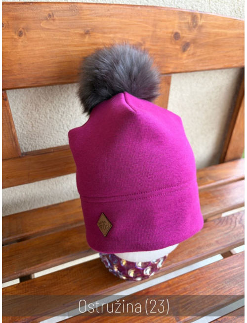 Warmkeeper šmolko čiapka s bombuľou - dvojvrstvová