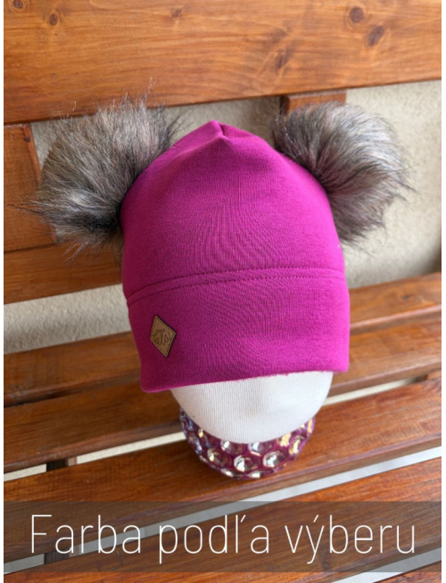 Warmkeeper plytká čiapka s 2 bombuľami - dvojvrstvová