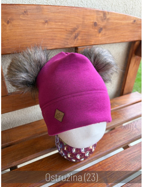 Warmkeeper plytká čiapka s 2 bombuľami - dvojvrstvová