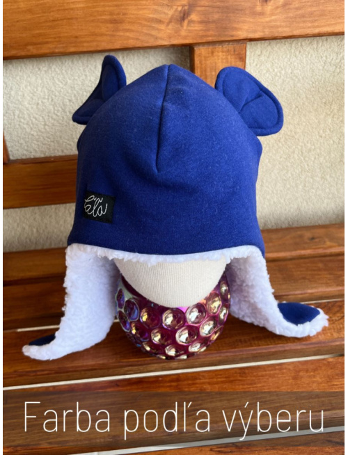 Warmkeeper ušiačka s uškami podšitá barančekom - bez šnúrok - dvojvrstvová