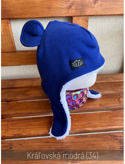 Warmkeeper ušiačka s uškami podšitá barančekom - bez šnúrok - dvojvrstvová