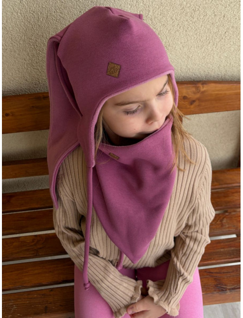 Warmkeeper trojuholníkový nákrčník podšitý warmkeeprom - tmavá staroružová