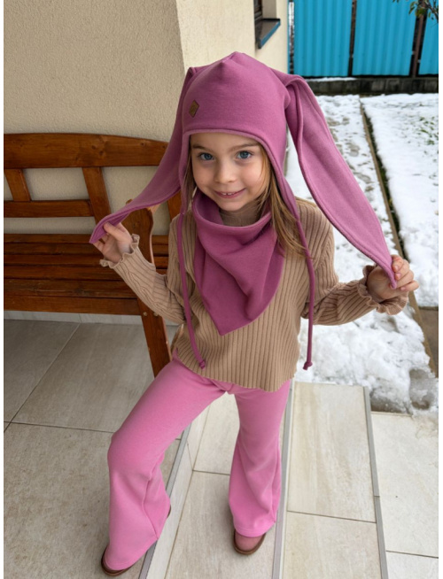 Warmkeeper trojuholníkový nákrčník podšitý warmkeeprom - tmavá staroružová